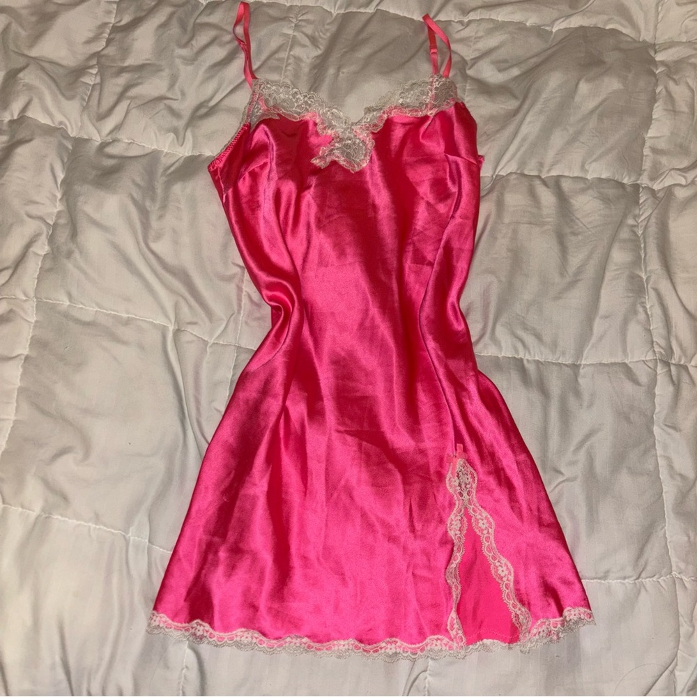 Victorias Secret pink lace nightgown/lingerie